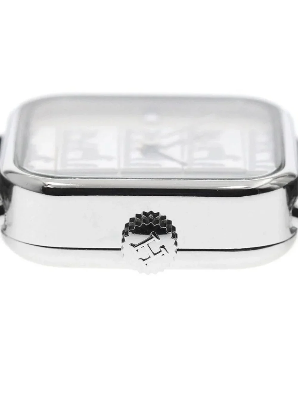 HERMES Carriage pattern Silver Dial Quartz Ladies Watch_961419